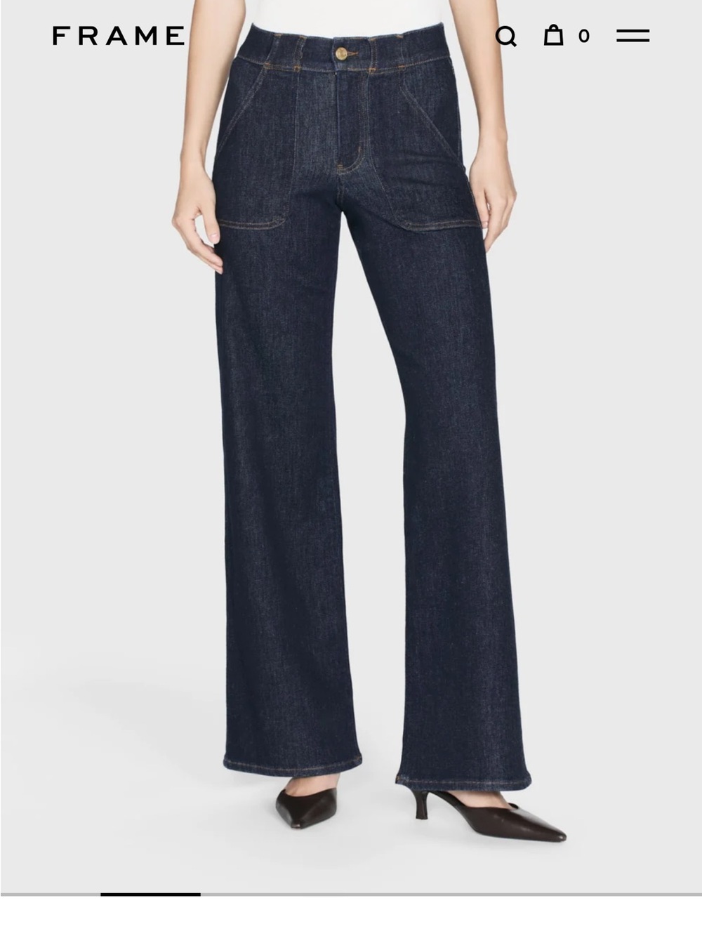 Frame -Modern pocket jean in Dark Indigo